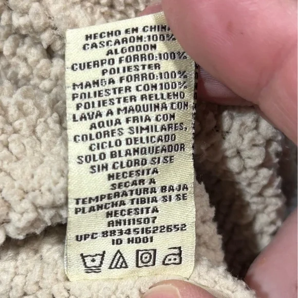 Levis Jacket mens XXL Flannel Sherpa Lined Shackleton Shacket Plaid Black Button - Picture 12 of 14